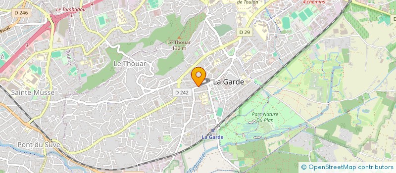 localisation de l'entreprise LUNETTES ET CIE  LA GARDE