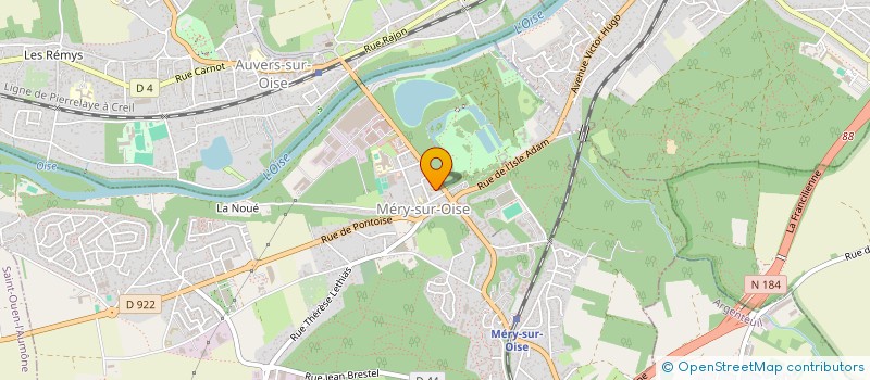 localisation de l'entreprise LUNEVAL  MERY-SUR-OISE