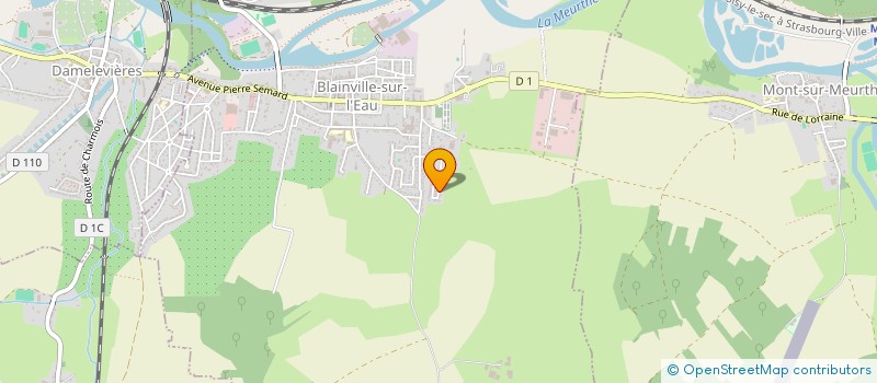 localisation de l'entreprise LUNEVILLE VILLER  BLAINVILLE-SUR-L'EAU