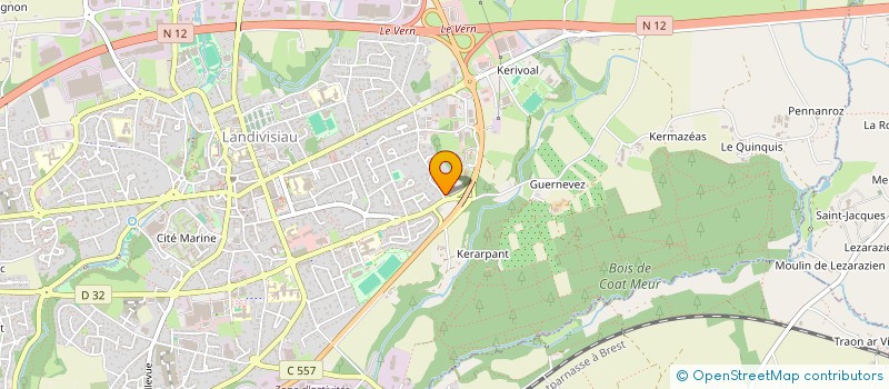 localisation de l'entreprise LUNIBRI à LANDIVISIAU