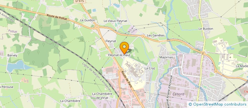 localisation de l'entreprise LUNIC à VIRIAT