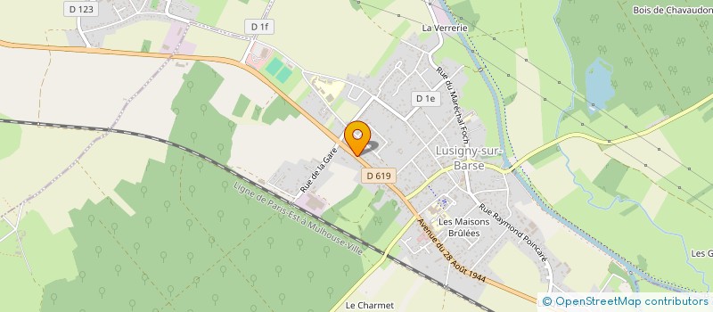 localisation de l'entreprise LUNIDOR  LUSIGNY-SUR-BARSE