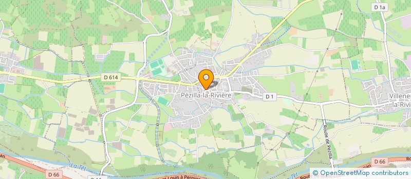 localisation de l'entreprise LUNIK PATISSERIE  PEZILLA-LA-RIVIERE