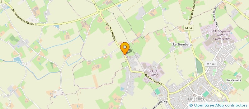 localisation de l'entreprise LUNIMAT  WERVICQ-SUD