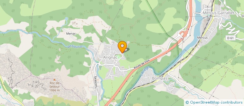 localisation de l'entreprise LUNITHOMALEX à ARIGNAC