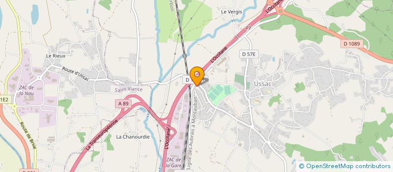 localisation de l'entreprise LUNO  USSAC