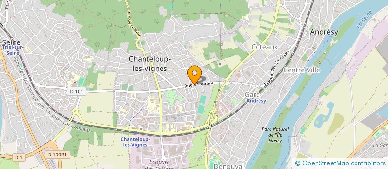 localisation de l'entreprise LUNO à CHANTELOUP-LES-VIGNES