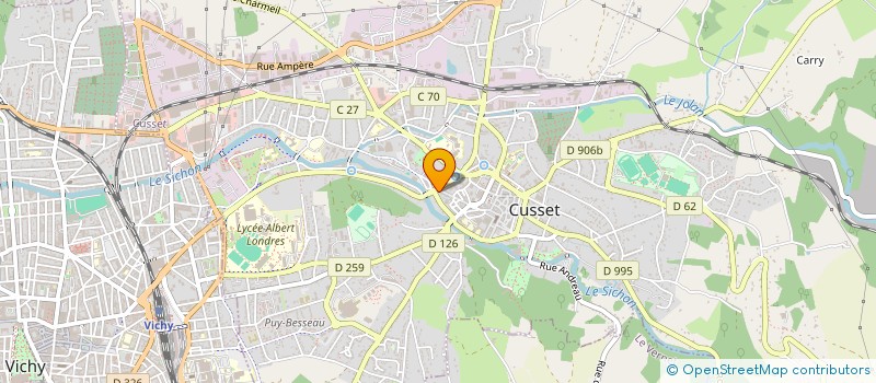 localisation de l'entreprise LUNO à CUSSET