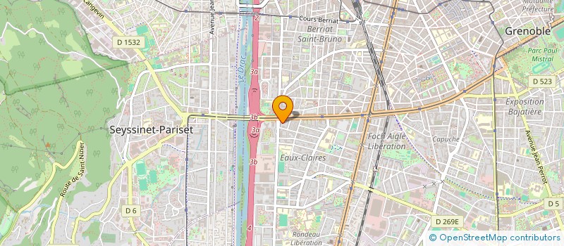 localisation de l'entreprise LUNOCORP à GRENOBLE