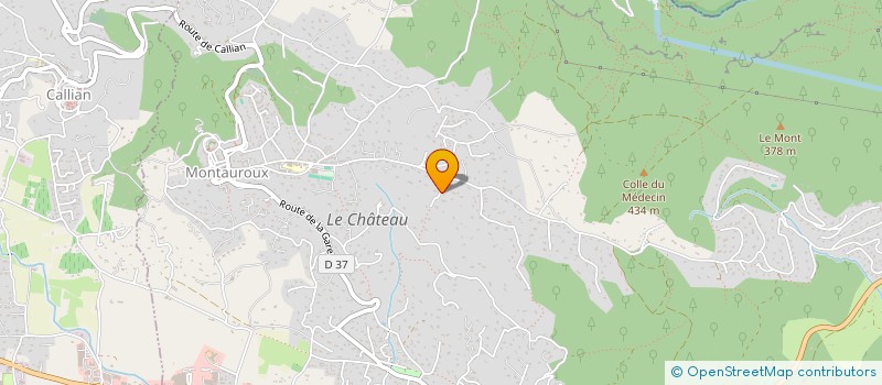 localisation de l'entreprise LUNOLENE  MONTAUROUX