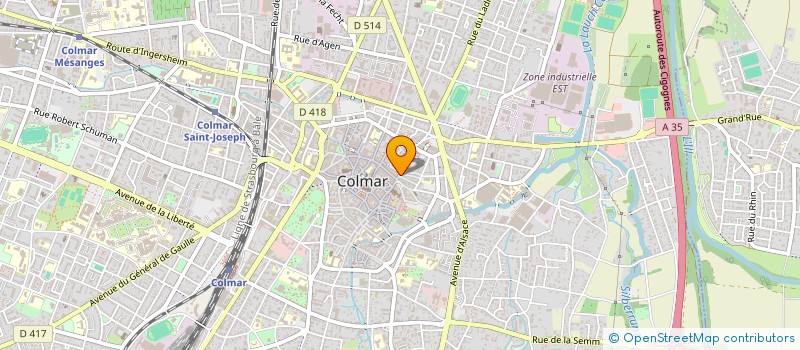 localisation de l'entreprise LUNOPTEC à COLMAR