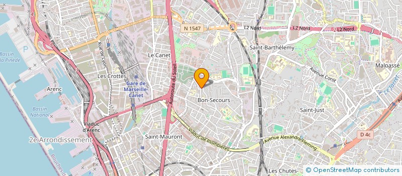 localisation de l'entreprise LUNOPTIC à MARSEILLE