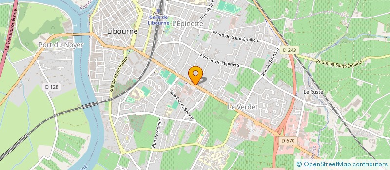 localisation de l'entreprise LUNOVI à LIBOURNE