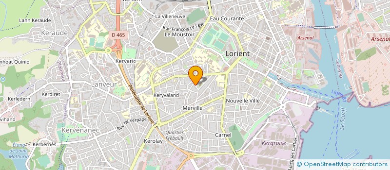 localisation de l'entreprise LUNULAE à LORIENT