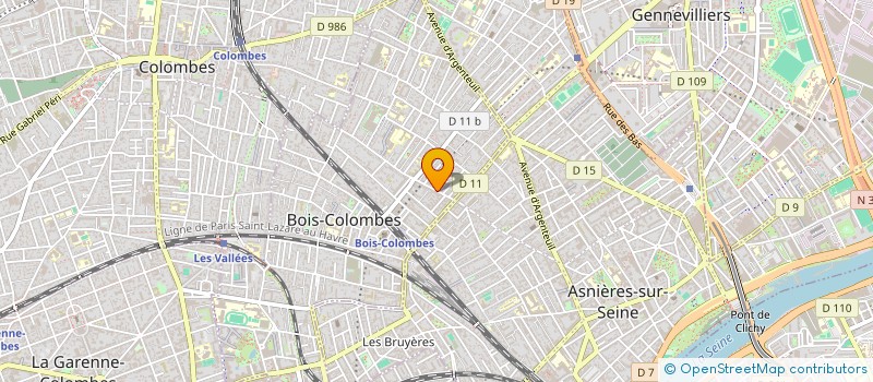 localisation de l'entreprise LUO à BOIS-COLOMBES