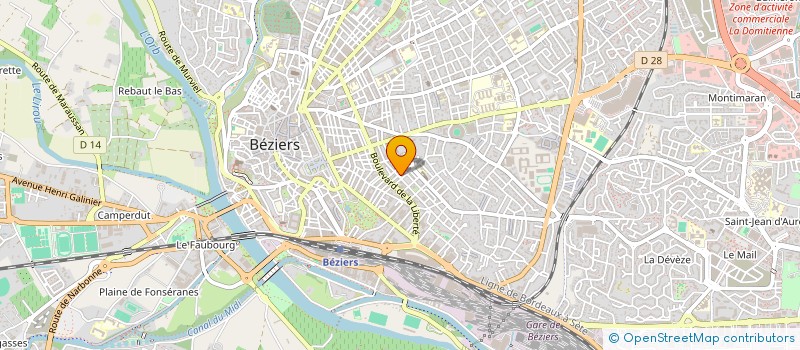 localisation de l'entreprise LUOGA à BEZIERS