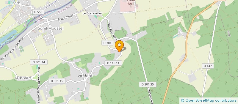 localisation de l'entreprise LUOSS à SOREL-MOUSSEL
