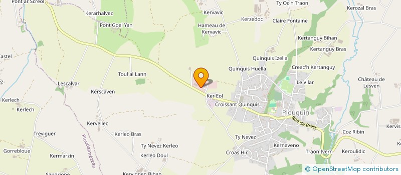 localisation de l'entreprise LUPA  PLOUGUIN