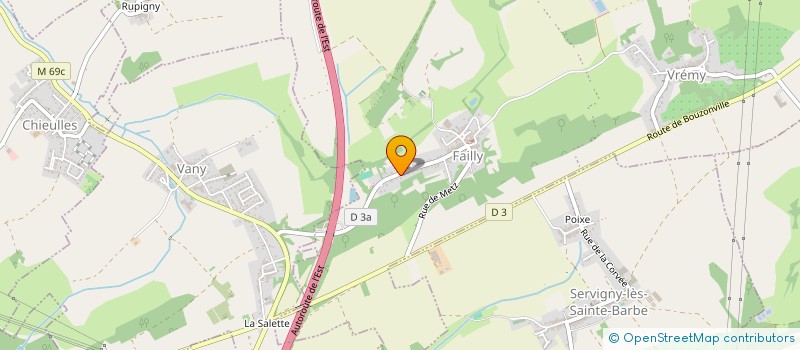 localisation de l'entreprise LUPA  FAILLY