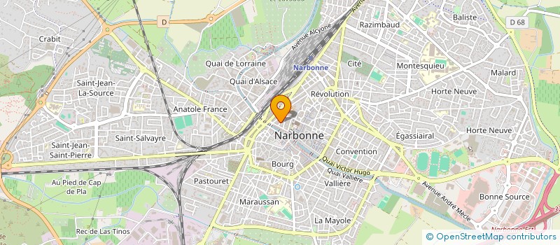 localisation de l'entreprise LUPA  NARBONNE