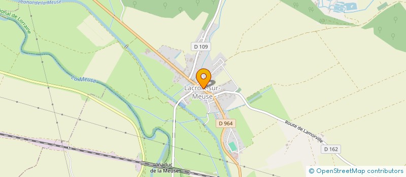 localisation de l'entreprise LUPA MARKET à LACROIX-SUR-MEUSE