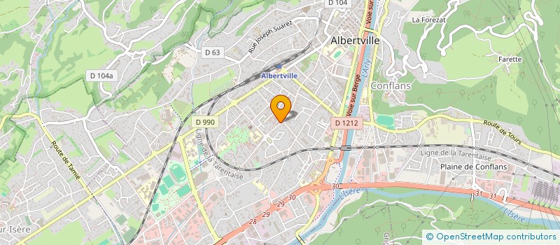 localisation de l'entreprise LUPA ROSSA INVEST  ALBERTVILLE