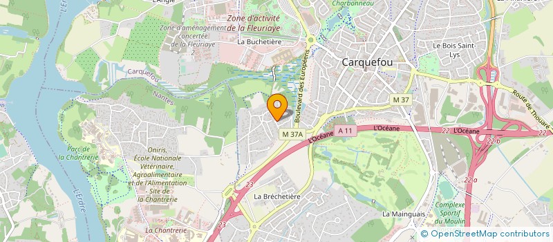 localisation de l'entreprise LUPALE à CARQUEFOU