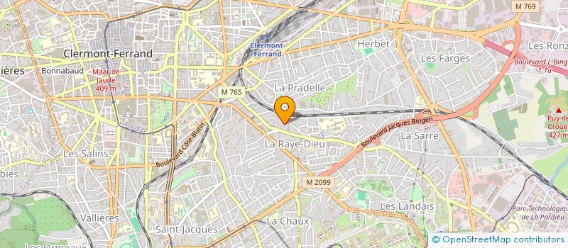 localisation de l'entreprise LUPIANEZ-LETREZ  CLERMONT-FERRAND