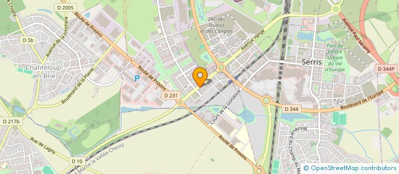localisation de l'entreprise LUPIS & ASSOCIES à MONTEVRAIN