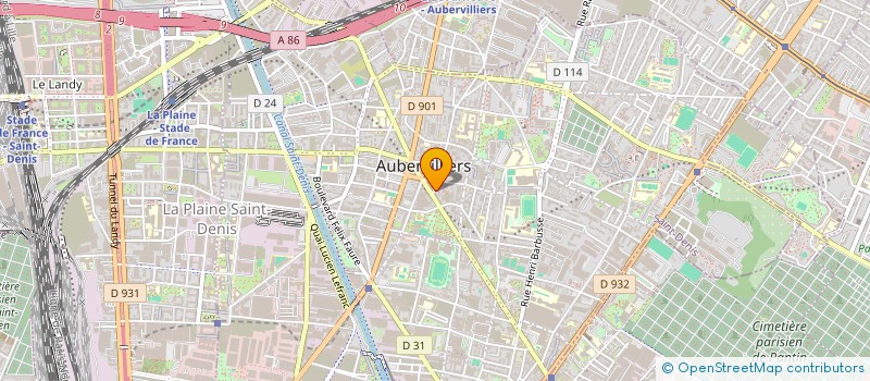 localisation de l'entreprise LUPOS à AUBERVILLIERS