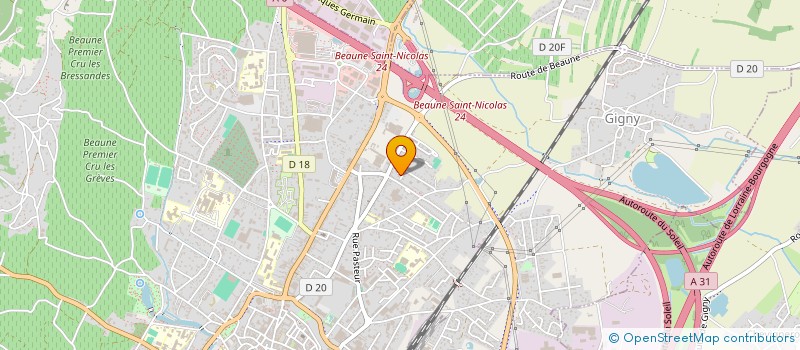 localisation de l'entreprise LUPRODUCTION à BEAUNE