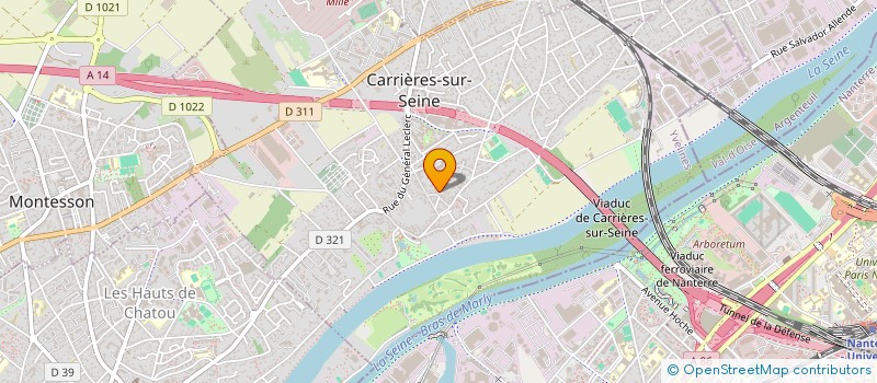 localisation de l'entreprise LUPUSP  CARRIERES-SUR-SEINE