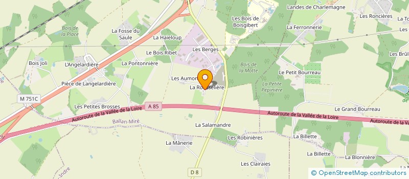 localisation de l'entreprise LUQUES RICORDEAU  BALLAN-MIRE