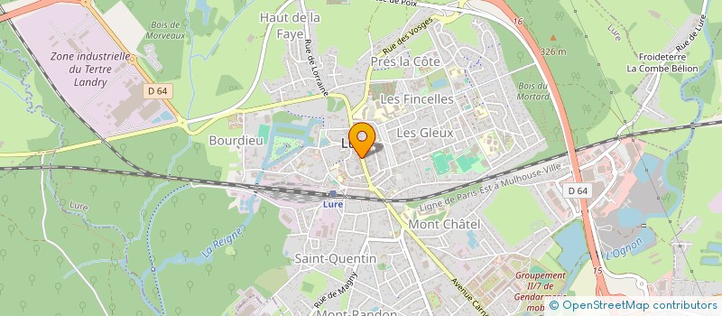 localisation de l'entreprise LUR'PRO NET à LURE