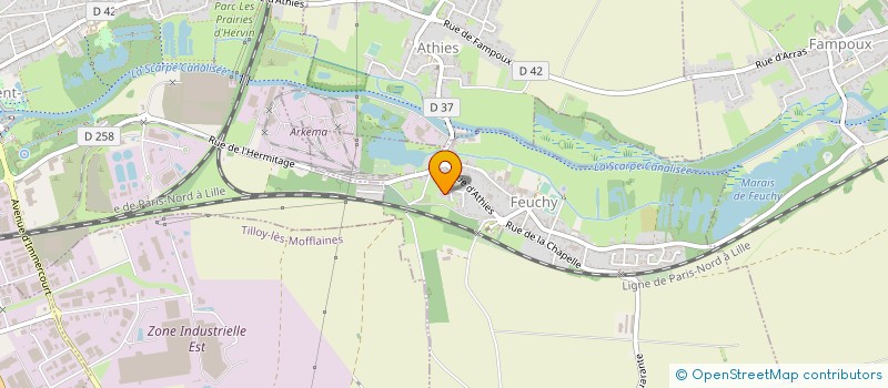 localisation de l'entreprise LURAA  FEUCHY