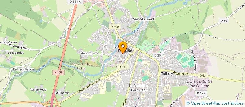 localisation de l'entreprise LURAMA à FALAISE