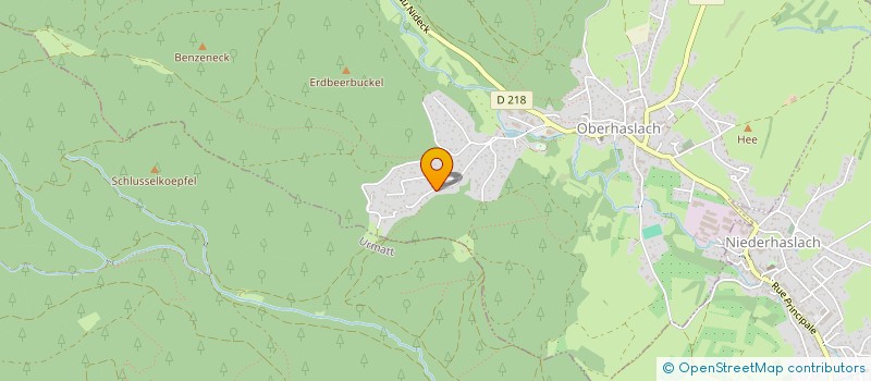 localisation de l'entreprise LUREGE  OBERHASLACH