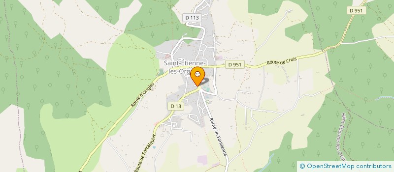 localisation de l'entreprise LURESCENCE à SAINT-ETIENNE-LES-ORGUES