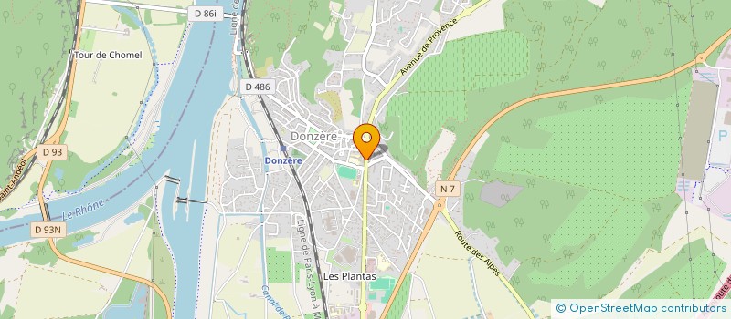 localisation de l'entreprise LURIENNE à DONZERE