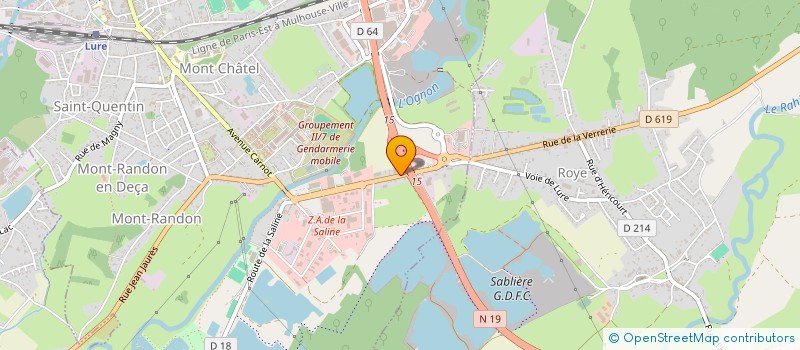 localisation de l'entreprise LUROCHAUF  LURE