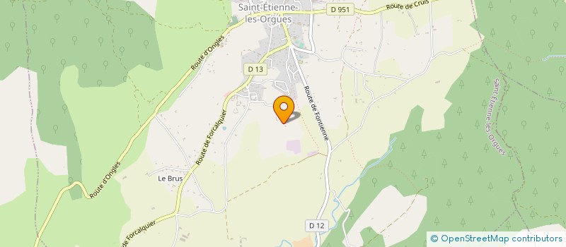 localisation de l'entreprise LUROFORAGE à ST ETIENNE LES ORGUES