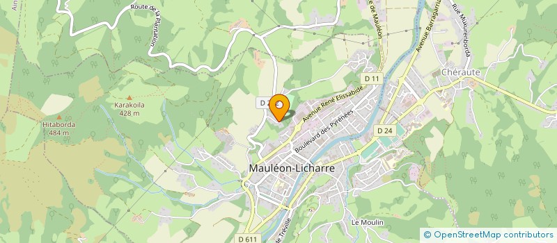 localisation de l'entreprise LURRA à MAULEON-LICHARRE