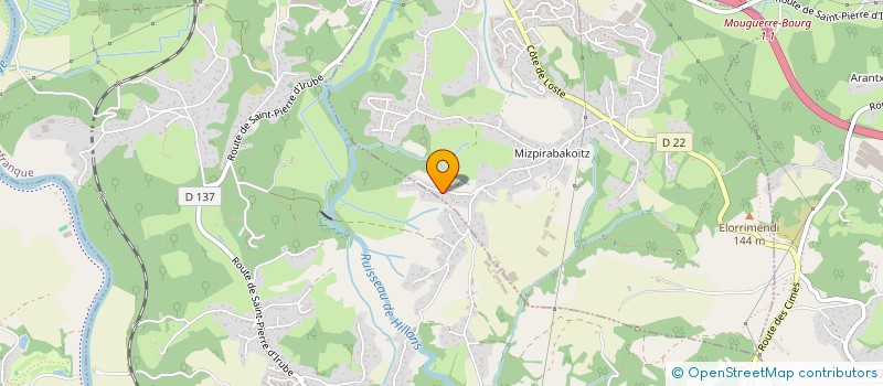 localisation de l'entreprise LURRAREN HOTSA JOALDUNAK  SAINT-PIERRE-D'IRUBE