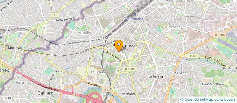 localisation de l'entreprise LURY à ANNEMASSE