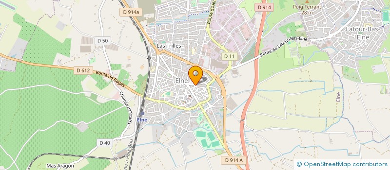 localisation de l'entreprise LURY à ELNE