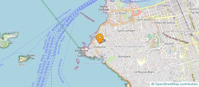 localisation de l'entreprise LUSA 20 à MARSEILLE
