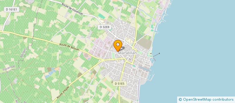 localisation de l'entreprise LUSAMA à MARSEILLAN