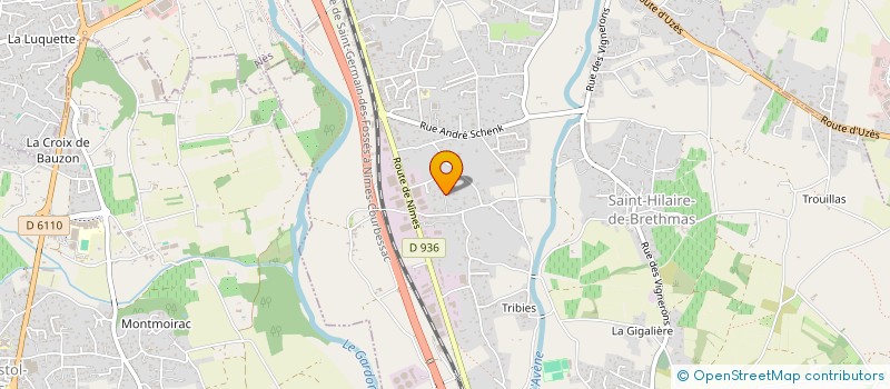 localisation de l'entreprise LUSAN  SAINT-HILAIRE-DE-BRETHMAS