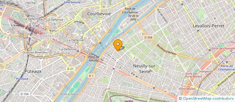 localisation de l'entreprise LUSANA à NEUILLY-SUR-SEINE