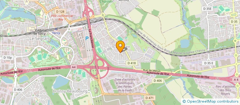 localisation de l'entreprise LUSAU-RAYONNAGES  COLLEGIEN